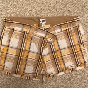 Vans plaid shorts size 11 juniors